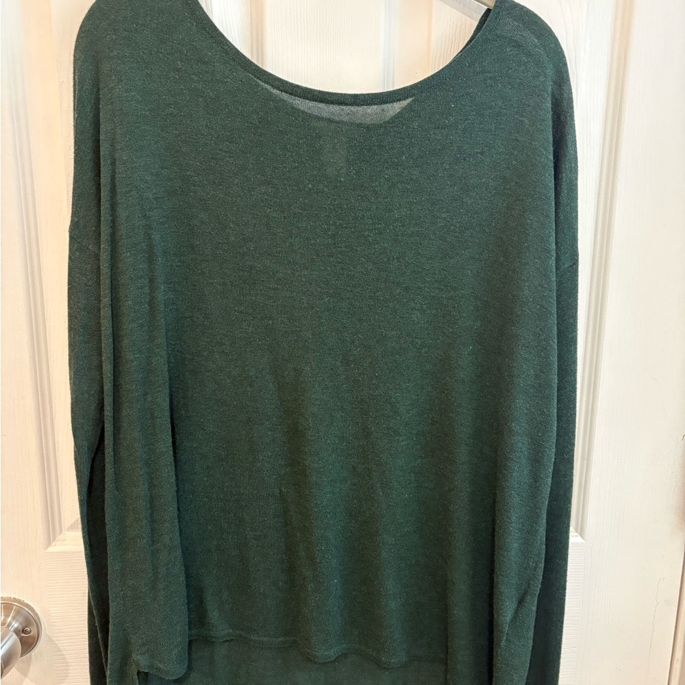H&M Dark Green Long Sleeve Top